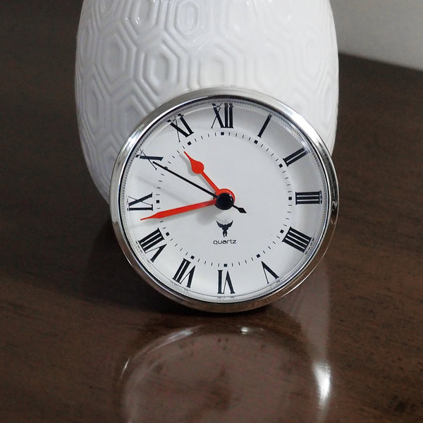 3 1/2" (90mm) Red Arms Arabic | Roman Numerals quartz Flying Monkey Fit-Up Insert Clock