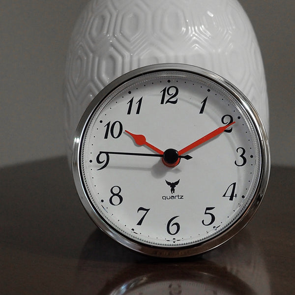 3 1/2" (90mm) Red Arms Arabic | Roman Numerals quartz Flying Monkey Fit-Up Insert Clock