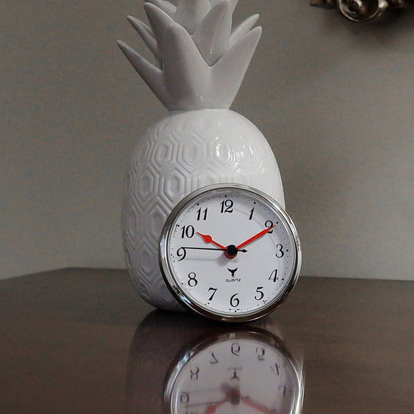 3 1/2" (90mm) Red Arms Arabic | Roman Numerals quartz Flying Monkey Fit-Up Insert Clock