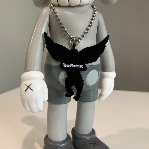 Flying Monkey Red & Black Glitter Ball Chain Mile High Rockstar Necklace