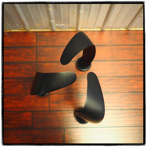 Rough Landing - 3-Bladed Crash Landing Airplane Propeller Runway Strike Sculpture