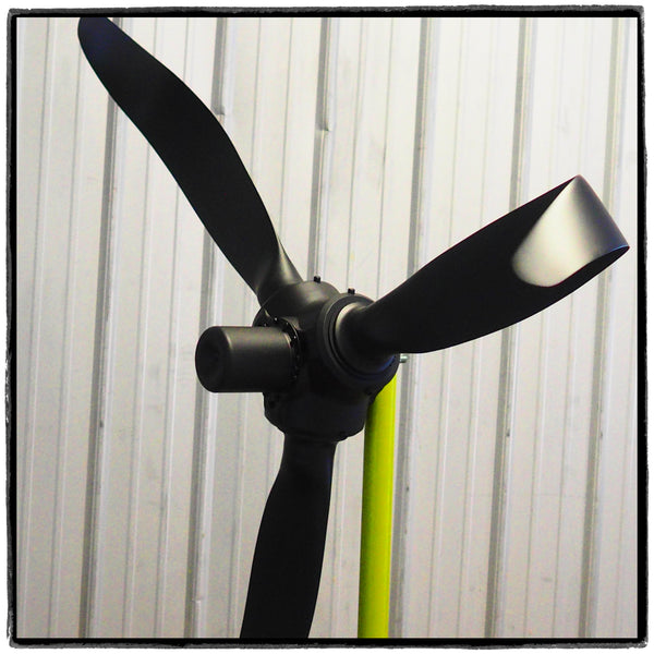 Rough Landing - 3-Bladed Crash Landing Airplane Propeller Runway Strike Sculpture