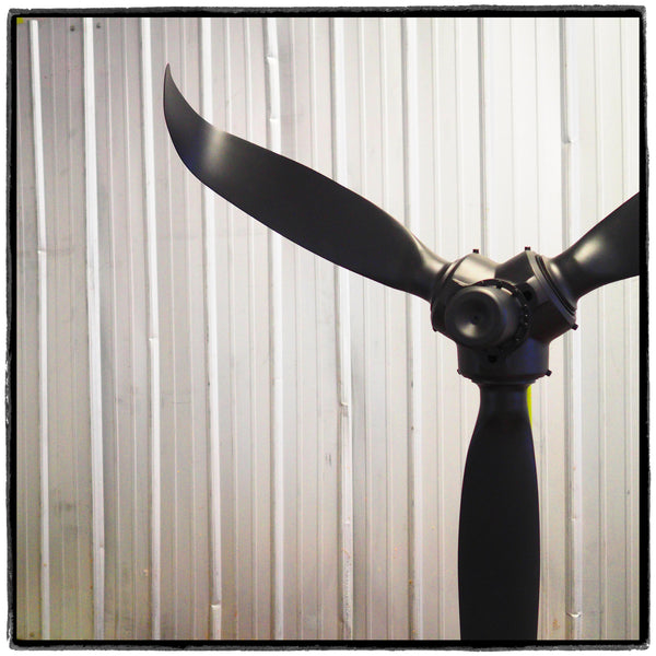 Rough Landing - 3-Bladed Crash Landing Airplane Propeller Runway Strike Sculpture