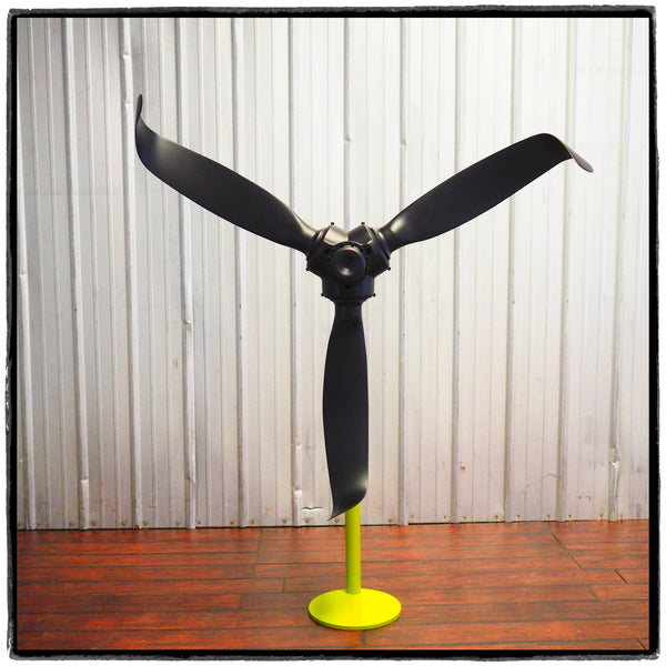 Rough Landing - 3-Bladed Crash Landing Airplane Propeller Runway Strike Sculpture