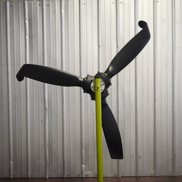 Rough Landing - 3-Bladed Crash Landing Airplane Propeller Runway Strike Sculpture