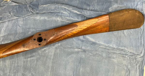 1911 Pre WWI Antique American Requa Gibson New York NYC 7' Wooden Aircraft Propeller