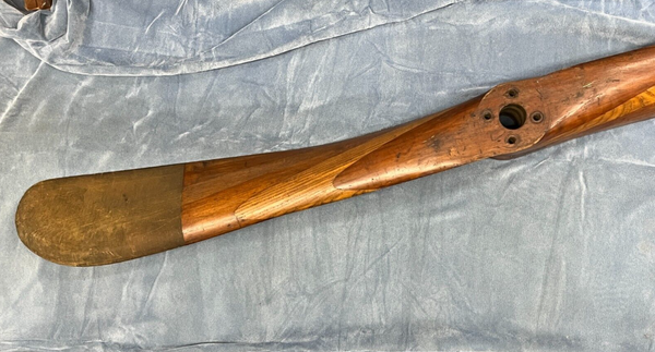 1911 Pre WWI Antique American Requa Gibson New York NYC 7' Wooden Aircraft Propeller