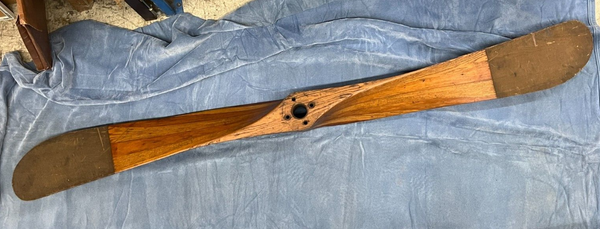 1911 Pre WWI Antique American Requa Gibson New York NYC 7' Wooden Aircraft Propeller