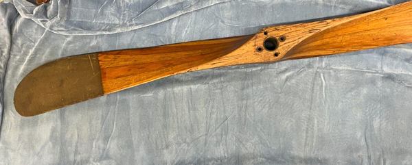1911 Pre WWI Antique American Requa Gibson New York NYC 7' Wooden Aircraft Propeller