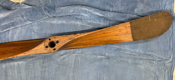 1911 Pre WWI Antique American Requa Gibson New York NYC 7' Wooden Aircraft Propeller