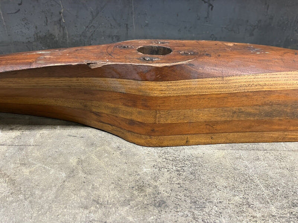 1911 Pre WWI Antique American Requa Gibson New York NYC 7' Wooden Aircraft Propeller