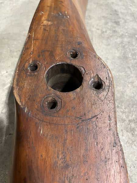 1911 Pre WWI Antique American Requa Gibson New York NYC 7' Wooden Aircraft Propeller