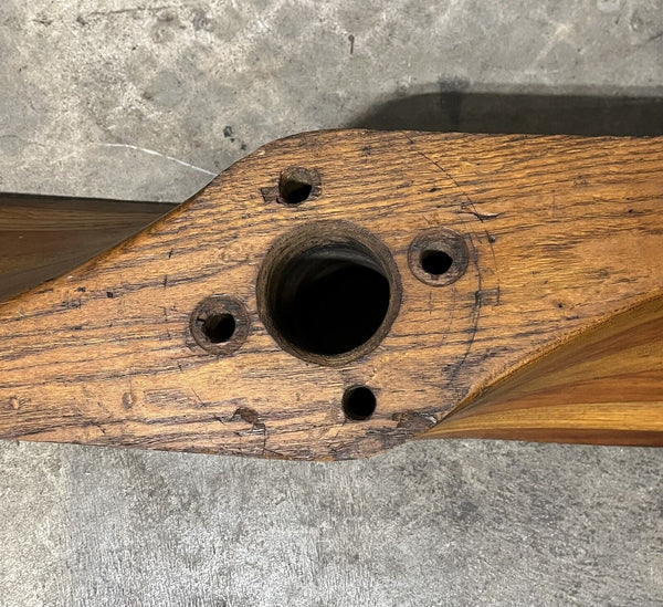 1911 Pre WWI Antique American Requa Gibson New York NYC 7' Wooden Aircraft Propeller