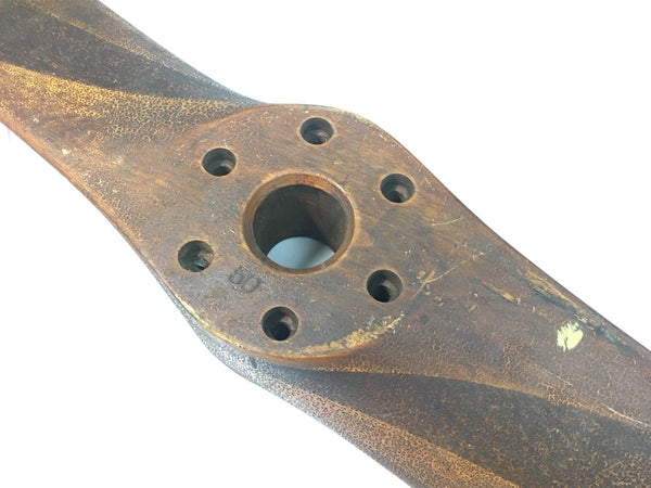 70" Stone Supreme Barkley Grow Aircraft Corp. Detroit Michigan Wooden Airplane Propeller