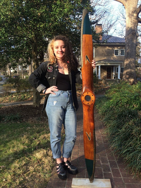 72" G.B. Lewis Continental A-65 Piper Aeronca Taylorcraft Wooden Airplane Propeller