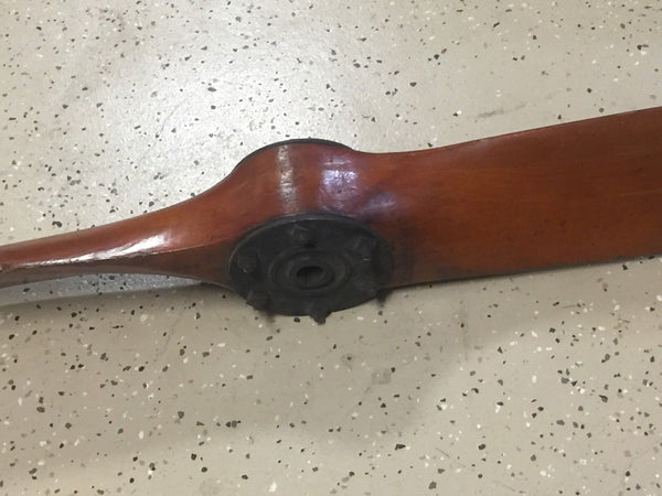 72" Vintage HEATH Airplane Co. Chicago Illinois Wood Wooden Airplane Propeller