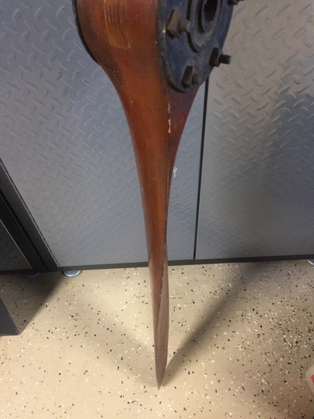 72" Vintage HEATH Airplane Co. Chicago Illinois Wood Wooden Airplane Propeller