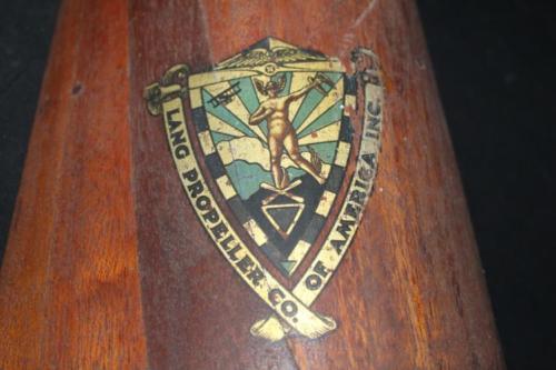 79" 1910's Lang of America Lawrance A3 Motor Wooden Airplane Propeller