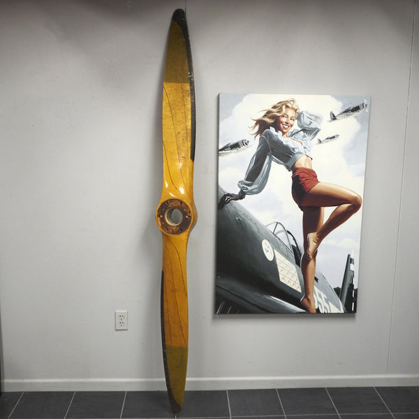 Sensenich Stinson L5 Custom Pitch Vintage Wooden Wood Airplane Propeller