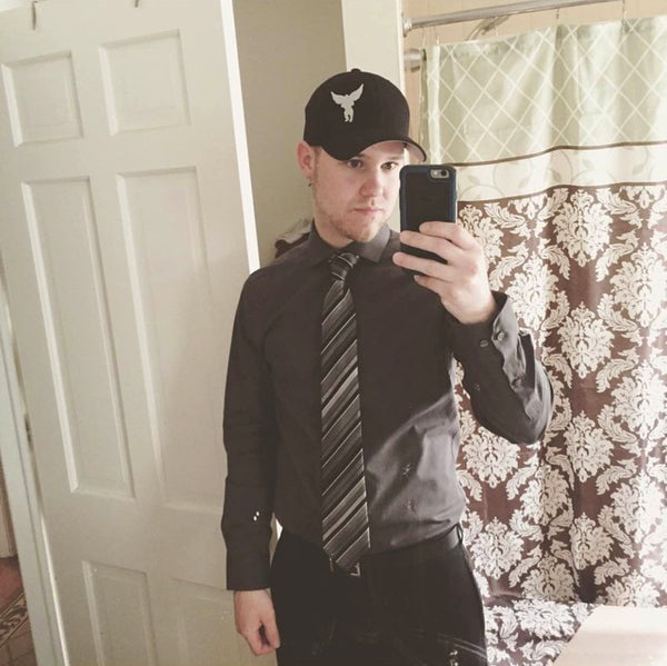 Flying Monkey Black & Silver Colorway Embroidered Flexfit Aviator Hat