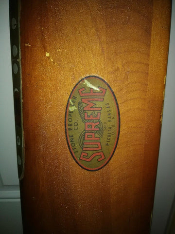 Stone Supreme 1930's S65C Wooden Airplane Propeller with Metal Hub