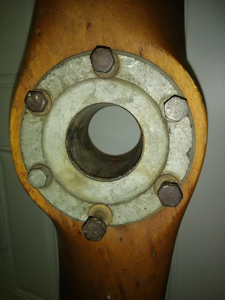 Stone Supreme 1930's S65C Wooden Airplane Propeller with Metal Hub