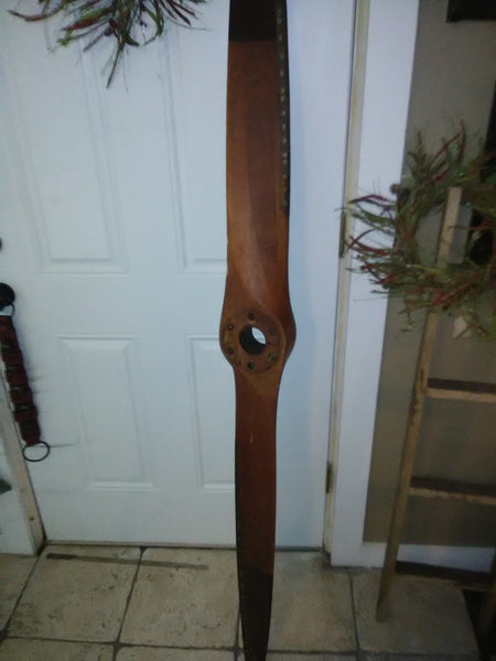 Stone Supreme 1930's S65C Wooden Airplane Propeller with Metal Hub