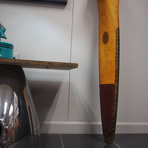 Original 72" Stone Supreme 1930's Vintage Antique Wood Wooden Airplane Propeller