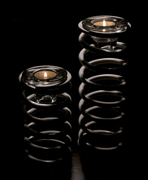 Suspended in Air Aircraft Industrial Spring Tea Light Candle Holder