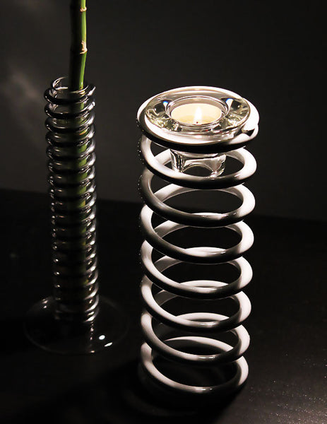 Suspended in Air Aircraft Industrial Spring Tea Light Candle Holder