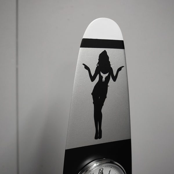 Time Zone Clock New York London Tokyo Cessna Airplane Propeller Blade Sculpture