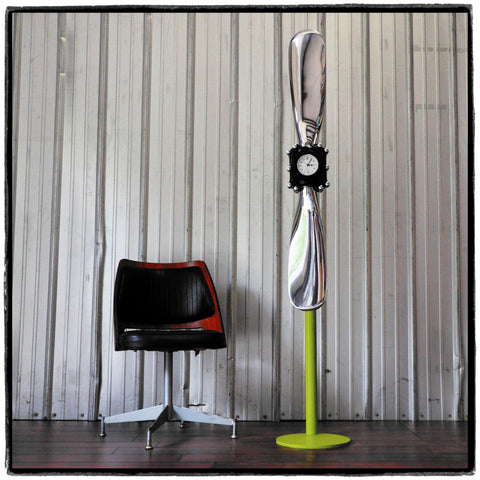 The Prop Clock 2-Bladed High Polished Mirror Finish Adjustable Airplane Propeller