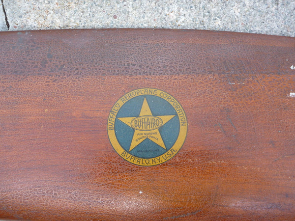 Buffairo Buffalo New York Curtiss Jenny JN-4 OX5 WWI Toothpick Wood Airplane Propeller