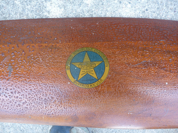 Buffairo Buffalo New York Curtiss Jenny JN-4 OX5 WWI Toothpick Wood Airplane Propeller